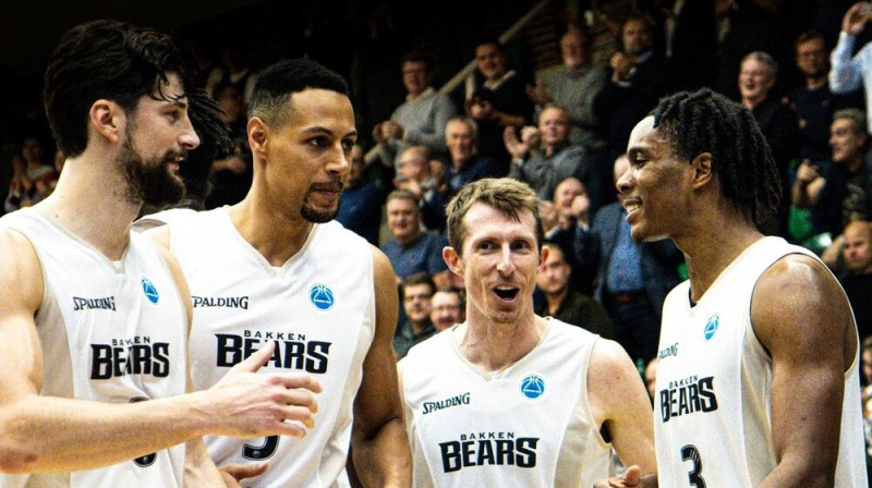 Orhūsas "Bakken Bears" basketbolisti. Foto: Bakken Bears