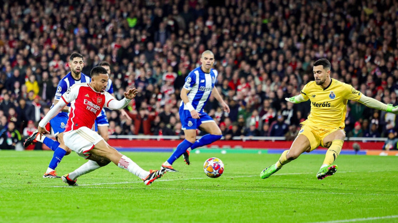 Londonas "Arsenal" futbolista Gabriela Žezusa sitiena mirklis. Foto: Pro Sports Images/Imago Images/Scanpix