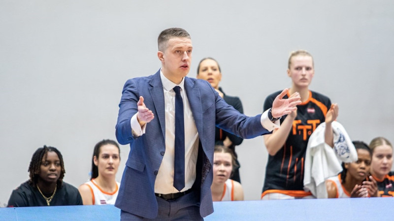 Mārtiņš Gulbis 2024. gada 22. februārī. Foto: EuroCup Women