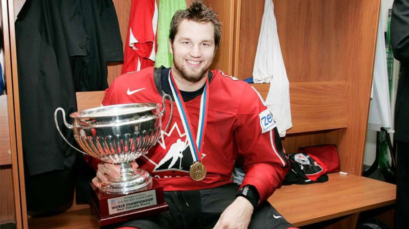 Riks Nešs kā hokejists Kanādas izlases kreklā. Foto: Hockey Canada