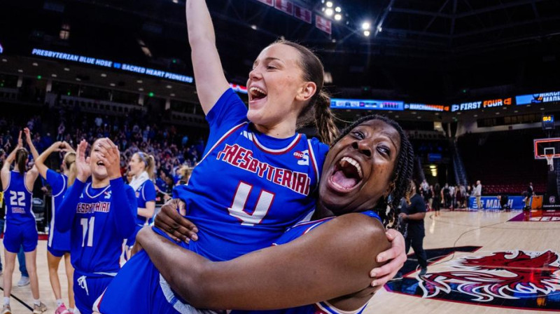 "Presbyterian" basketbolistes 2024. gada 20. martā. Foto: Blue Hose