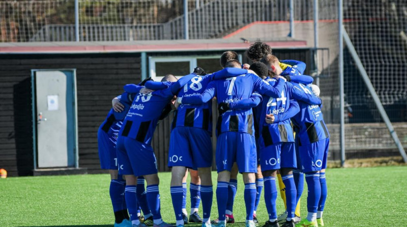 ''Grobiņas'' futbolisti. Foto: Grobiņas SC/LFS