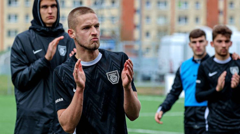 "Valmieras" kapteinis Daniels Balodis. Foto: Jānis Līgats/Valmiera FC