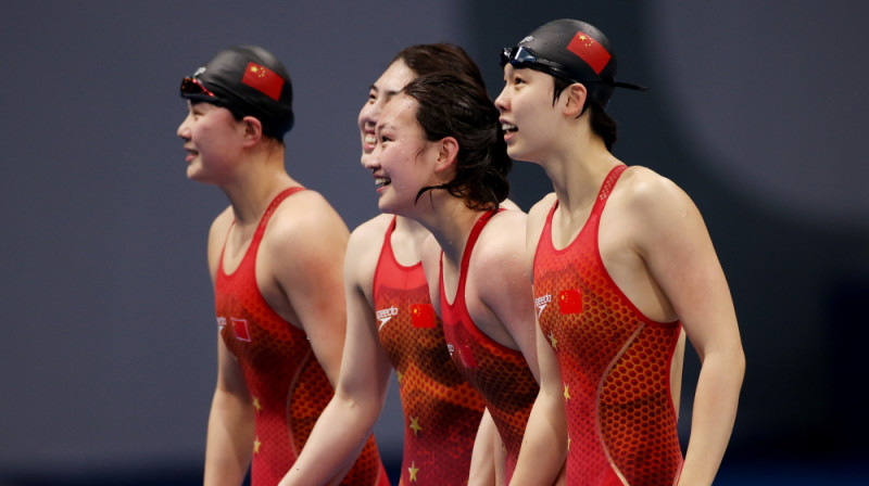 Ķīnas peldētājas. Foto: Reuters/Scanpix