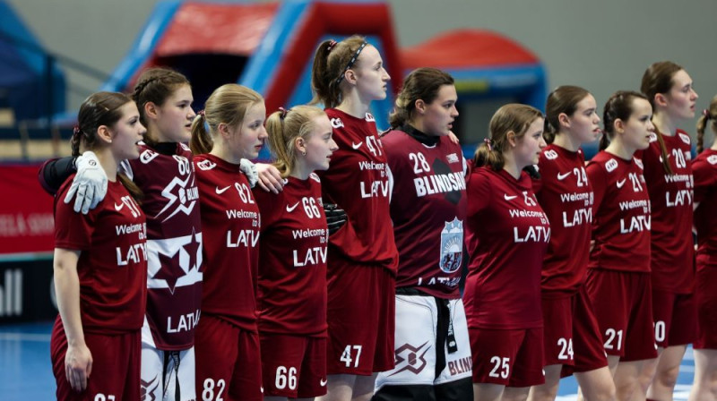 Latvijas sieviešu U19 izlase. Foto: Ritvars Raits, floorball.lv