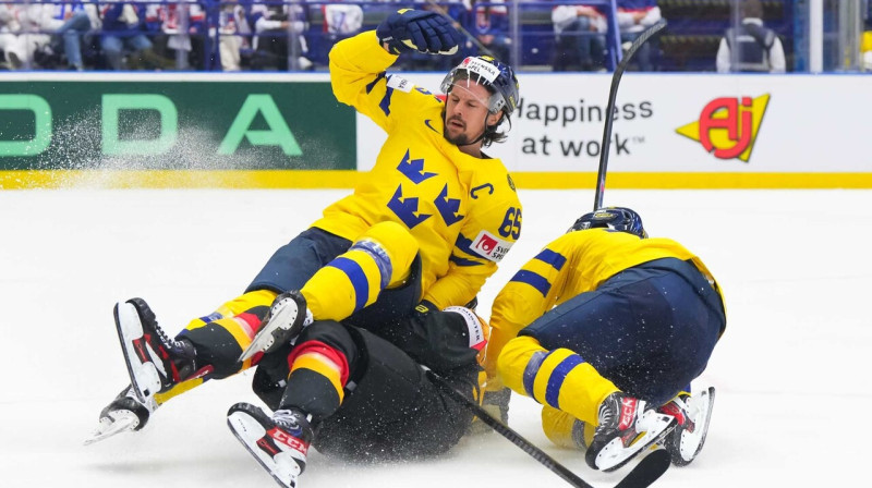 Zviedrijas valstsvienības kapteinis Ēriks Kārlsons. Foto: IIHF