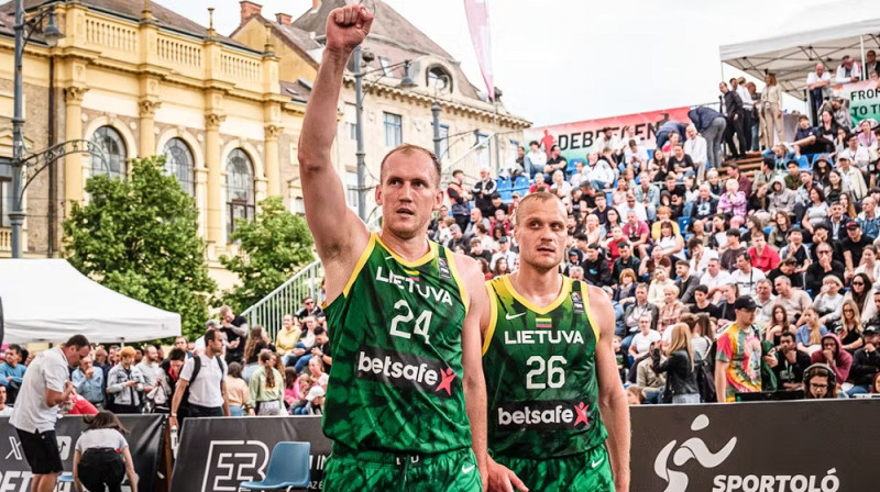Lietuvas 3x3 basketbolisti. Foto: FIBA