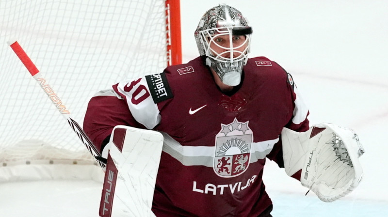 Elvis Merzļikins. Foto: Guntis Lazdāns/LFF