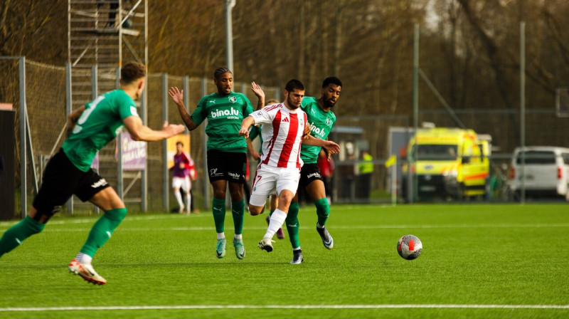 "Liepāja" pret "Audu". Foto: FK Liepāja