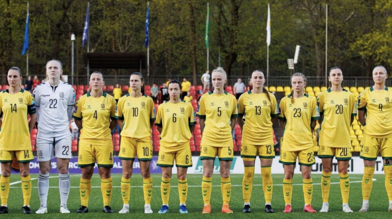 Lietuvas sieviešu futbola izlase. Foto: LFF
