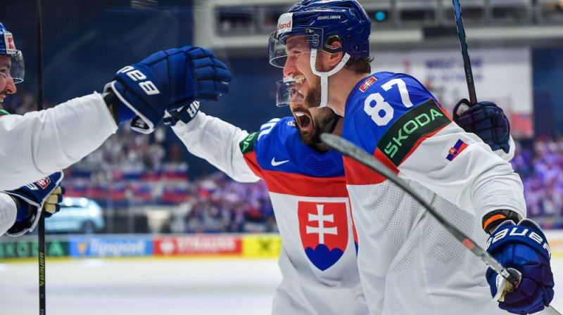 Slovākijas hokejisti. Foto: IIHF