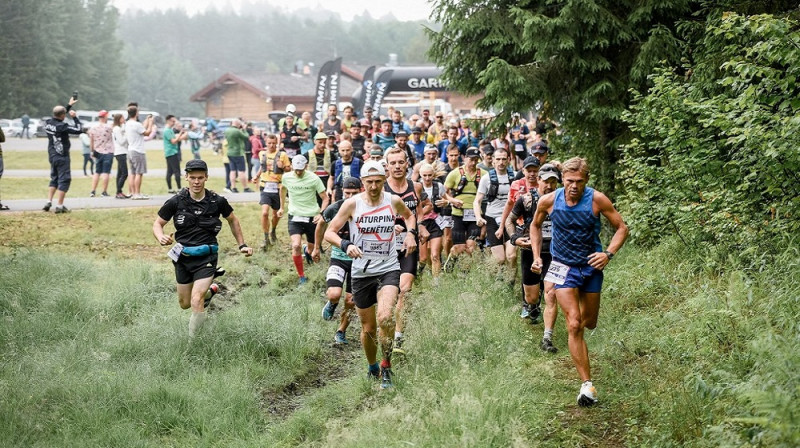 Starts pagājušajā gadā Vilka distancē "Stirnu bukā" Igaunijā. Foto: Jānis Ukass.