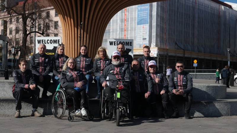 Latvijas komanda Eiropas čempionātā. Foto: LOF.