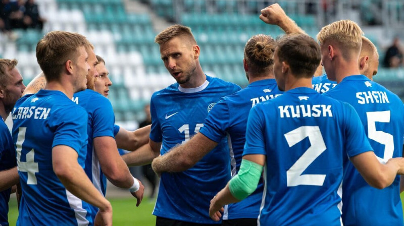 Igaunijas futbolisti. Foto: Eesti Jalgpall