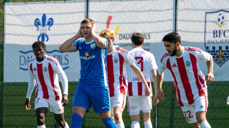 Aleksejs Golijanins pret "Liepāju". Foto: Margarita Vigule/gorod.lv