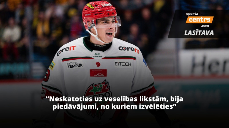 Kristiāns Rubīns. Foto: MoDo Hockey