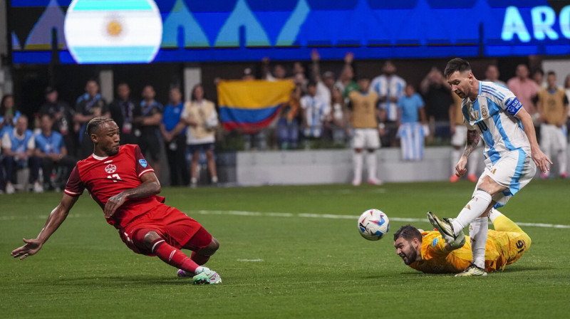 Lionels Mesi šonakt bija tuvu vārtu guvumam, tomēr neizmantoja iespējas. Foto: Dale Zanine/USA Today Sports/Scanpix