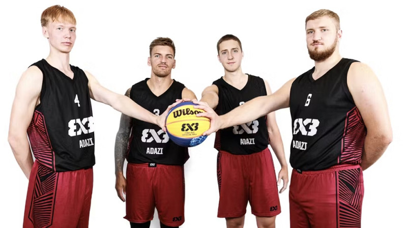 "Ādažu" 3x3 basketbolisti. Foto: FIBA