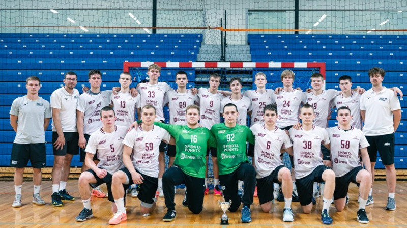 Latvijas U20 handbola izlase. Foto: Latvijas Handbola federācija.