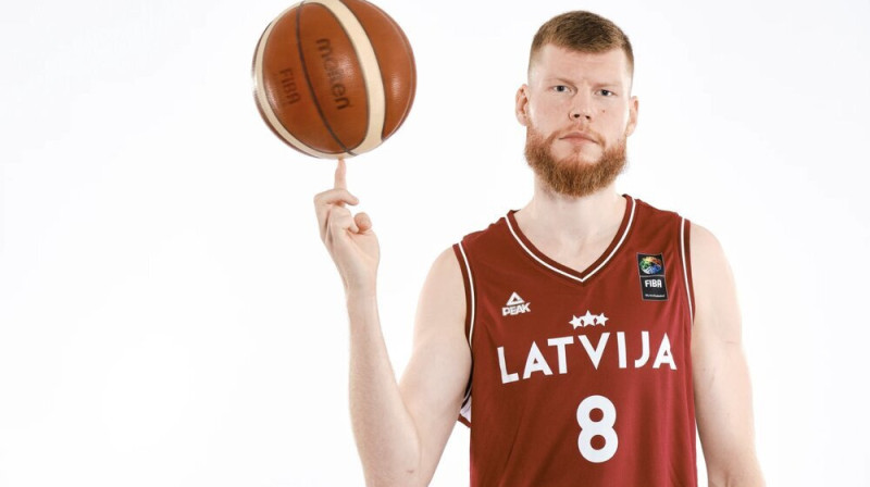 Dāvis Bertāns. Foto: FIBA