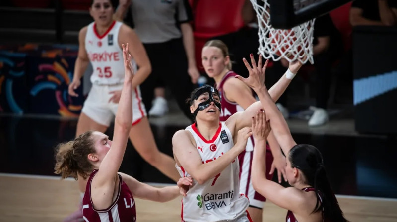 Latvijas U20 meitenes: astotā vieta Eiropas čempionātā. Foto: FIBA