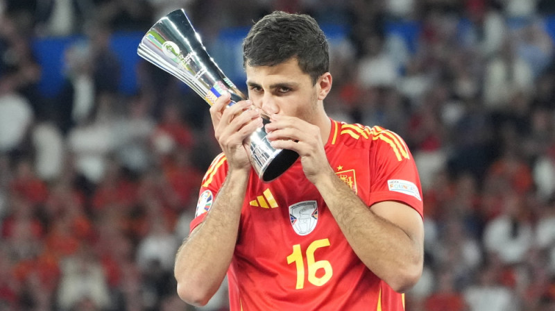 "Euro 2024" vērtīgākais spēlētājs Rodri. Foto: Imago/Scanpix