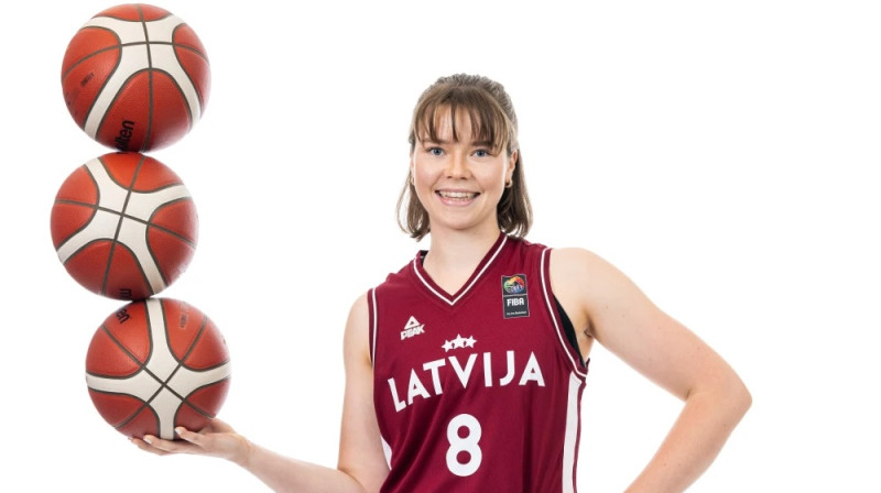 Evelīna Otto 2024. gada 5. jūlijā. Foto: FIBA