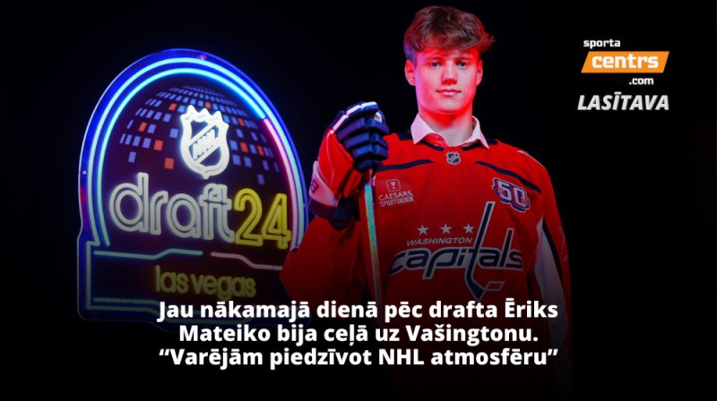 Ēriks Mateiko. Foto: Washington Capitals