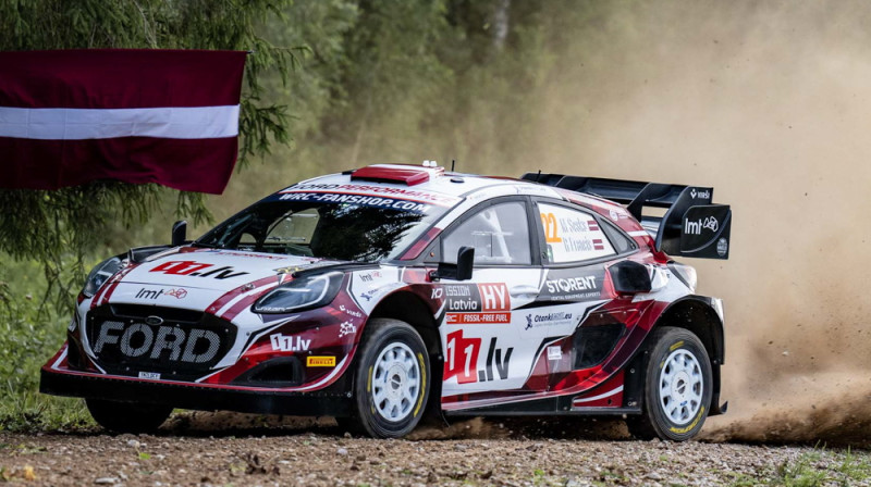 Mārtiņa Seska automobīlis. Foto: Tet Rally Latvia.