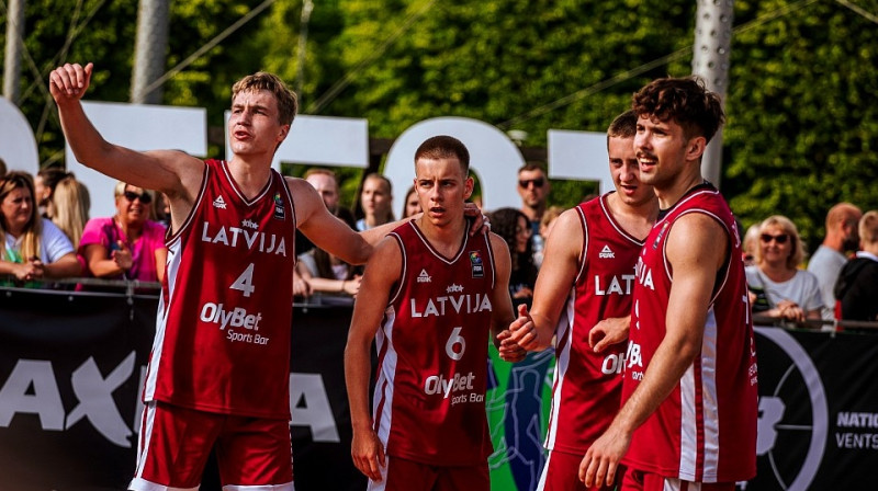 Latvijas U21 3x3 izlase. Foto: Ghetto Games