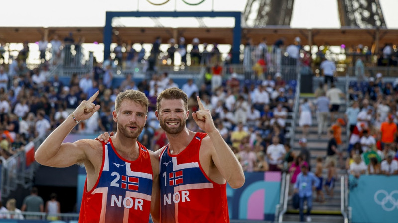 Kristians Sērems un Anders Mūls. Foto: Reuters/Scanpix