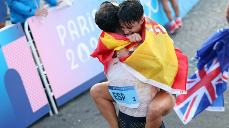 Alvaro Martins un Marija Peresa. Foto: Reuters/Scanpix