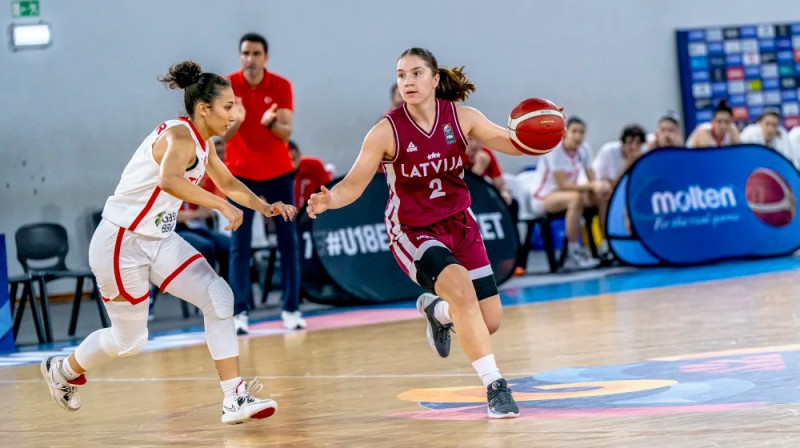 Madara Šmite 2024. gada 10. augustā. Foto: FIBA