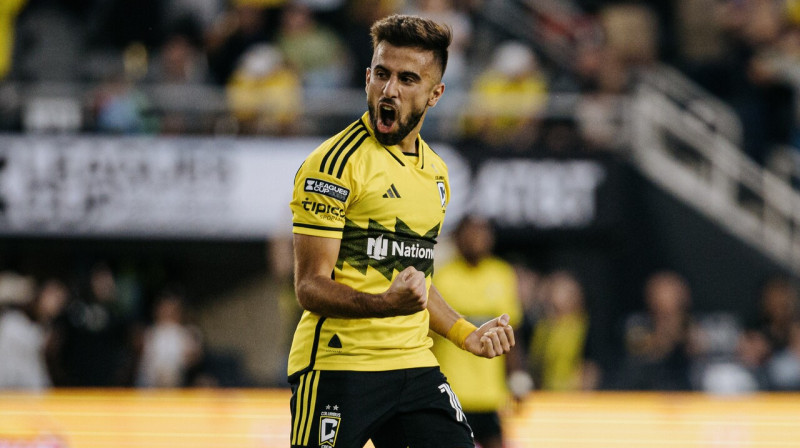 Kolumbusas "Crew" uzbrucējs Djego Rosi. Foto: Columbus Crew