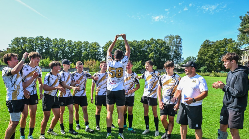 Uzvarētāji "Livonia" U18 komanda. Foto: Zigismunds Zālmanis/RK "Livonia".