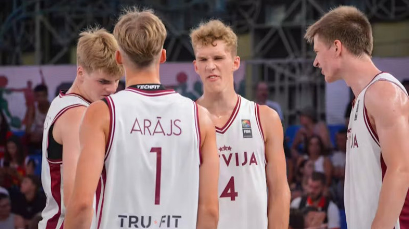 Latvijas U18 izlase 3x3 basketbolā. Foto: FIBA