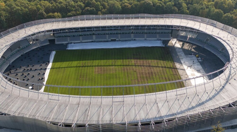 Kauņas stadiona segums no putna lidojuma. Foto: Delfi.lt