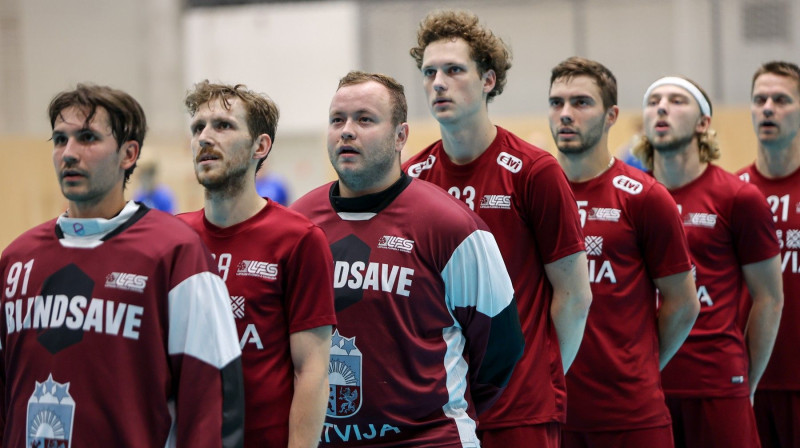 Latvijas izlase, foto: Floorball.lv