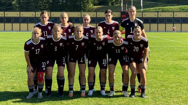 Latvijas U-19 futbolistes Foto: Latvijas Futbola federācija