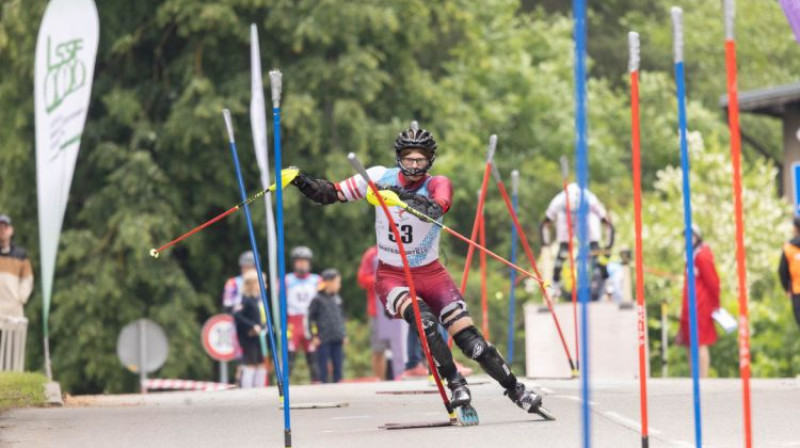 Latvijas čempions Rihards Allens. Foto: Sandra Meldere