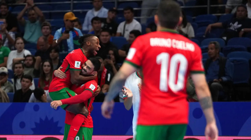 Portugāles valstsvienības telpu futbolisti. Foto: FIFA