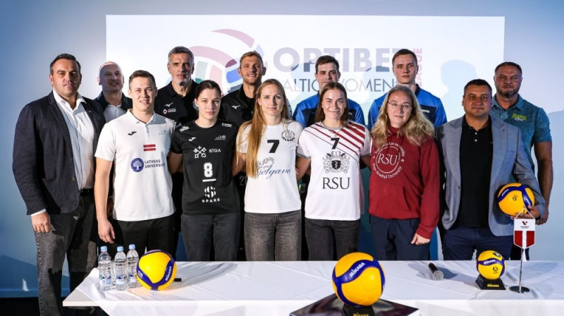 Baltijas volejbola līgu preses konference Foto: Artūrs Stiebriņš