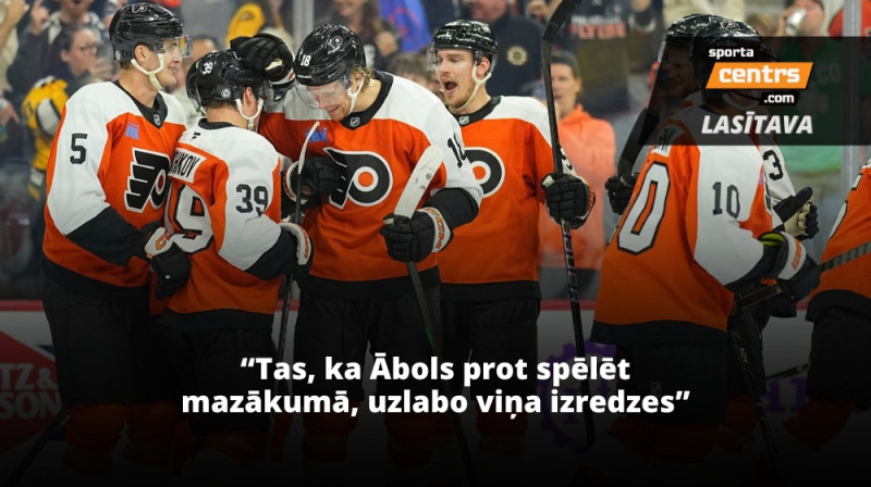 Rodrigo Ābols. Foto: Philadelphia Flyers