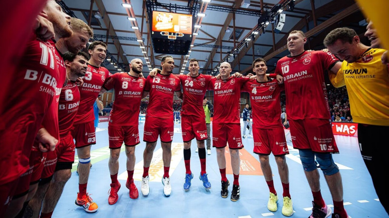 "Melsungen" handbola komanda. Foto: Käsler Werbeagentur