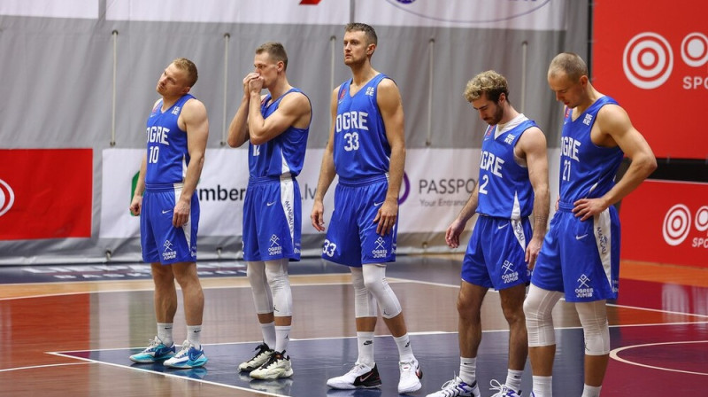 "Ogres" basketbolisti. Foto: Ģirts Gertsons