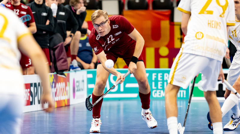 Pēteris Trekše, foto: IFF Floorball