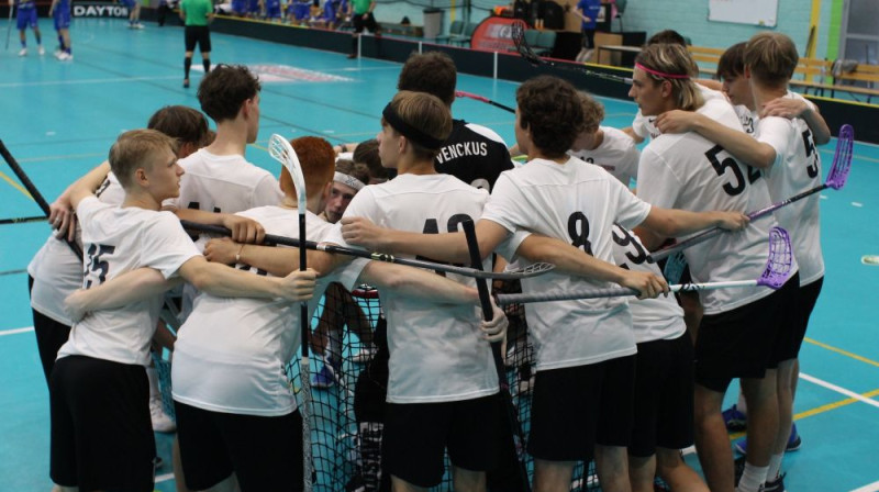 Latvijas u19 vīriešu izlases kandidāti, foto: Floorball.lv