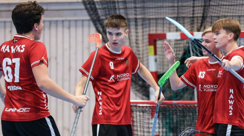 Gustavs Zariņš (#9), foto: Helene Larsson, Hasselby Hawks