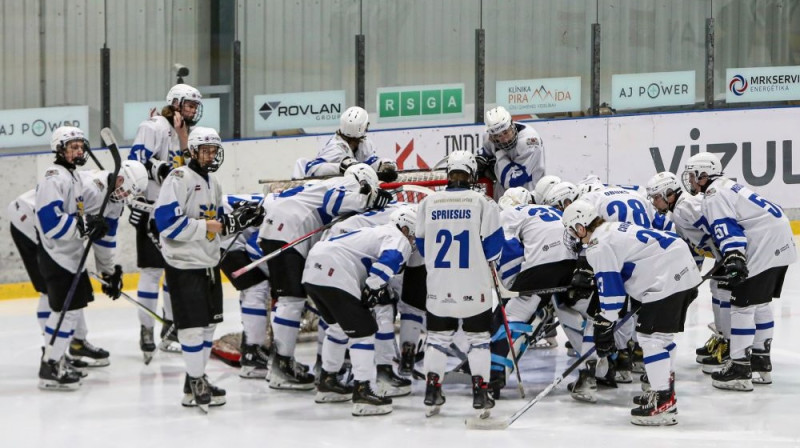 Rīgas Hokeja skolas hokejisti Foto: LHF