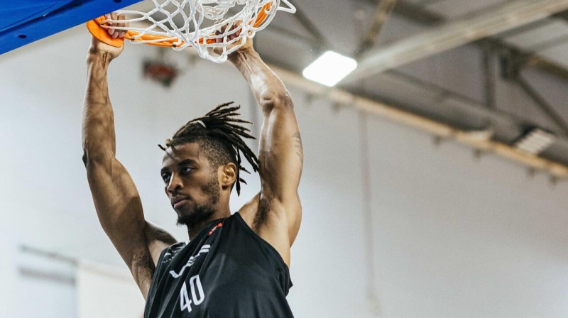 Rīgas VEF basketbolists Džakvans Lorenss. Foto: VEF Rīga